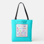 Farbenfrohe Personalisierte, w/Scripting Verse Tasche (Rückseite)