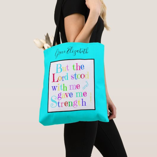 Farbenfrohe Personalisierte, w/Scripting Verse Tasche (Von Nahem)