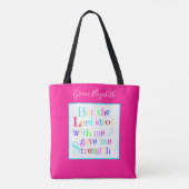 Farbenfrohe Personalisierte, w/Scripting Verse Tasche (Rückseite)