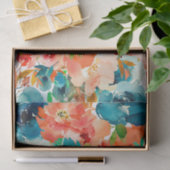 Farbenfrohe Petalen und Blume Blumendekoupage Seidenpapier (Geschenk)