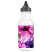 Farbenfrohe Petunias Edelstahlflasche (Links)