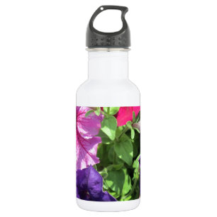 Farbenfrohe Petunias Edelstahlflasche