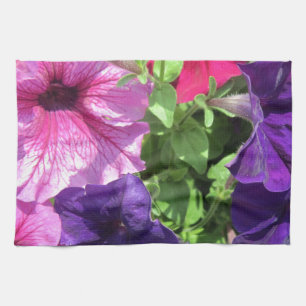 Farbenfrohe Petunias Küchentuch