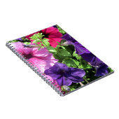 Farbenfrohe Petunias Notizblock (Rechte Seite)