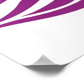 Farbenfrohe Pfau- und Kirschblütenposter Poster (Ecke)