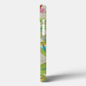 Farbenfrohe Pfaue und Blume Case-Mate iPhone Hülle (Rückseite / Links)