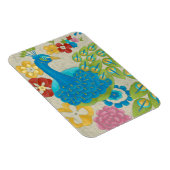 Farbenfrohe Pfaue und Blume Magnet (Rechte Seite)