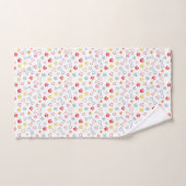 Farbenfrohe Pfauen, Herz und Knochen Doodle Badhandtuch Set (Handtuch)