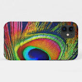 Farbenfrohe Pfauenfeder Case-Mate iPhone Hülle (Rückseite (Horizontal))