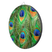 Farbenfrohe PfauenFedern drucken Dartscheibe (Vorderseite rechts)