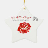 Farbenfrohe PfauenFedern drucken Keramik Ornament (Hinten)