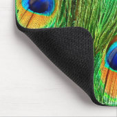 Farbenfrohe PfauenFedern drucken Mousepad (Ecke)