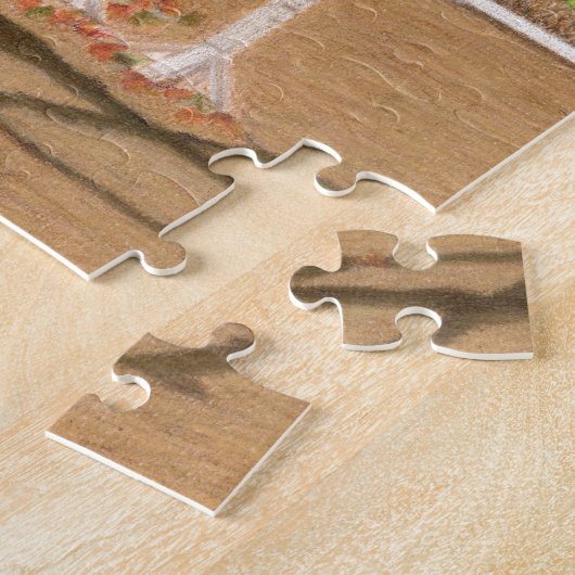 Farbenfrohe Pferde & Rider Jumping Puzzle (Seite)