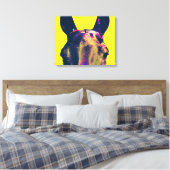 Farbenfrohe Pferdeaugen Fotografische Kunst Leinwanddruck (Insitu (Schlafzimmer))