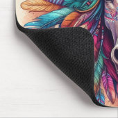 Farbenfrohe Pferdemuse Mousepad (Ecke)