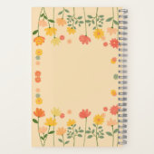 Farbenfrohe Pfirsichfarben Rosa Gelbe Dankeszeitsc Notizblock (Rückseite)