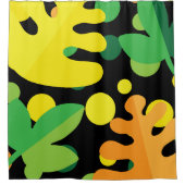 farbenfrohe Pflanze Duschvorhang (Vorderseite)