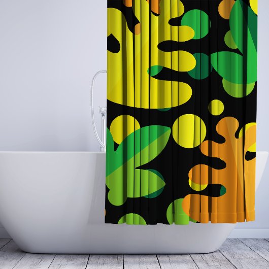 farbenfrohe Pflanze Duschvorhang