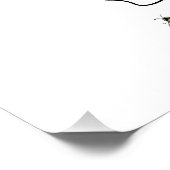 Farbenfrohe Pflanze und Hummelfarben Poster (Ecke)