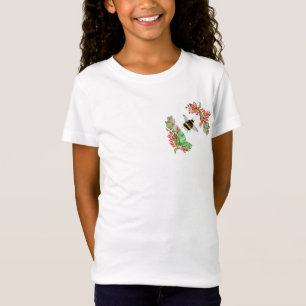 Farbenfrohe Pflanze und Hummelfarben T-Shirt