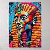 Farbenfrohe Pharao Print, Value Poster Paper (Matt (Vorne)