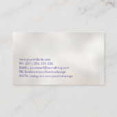 Farbenfrohe Phoenix Bird Visitenkarte (Rückseite)