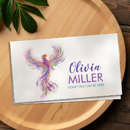 Farbenfrohe Phoenix Bird Visitenkarte