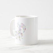 Farbenfrohe Phoenix-Tasse Kaffeetasse (Vorderseite Links)