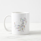 Farbenfrohe Phoenix-Tasse Kaffeetasse (Links)