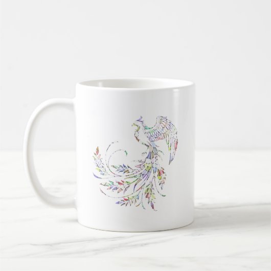 Farbenfrohe Phoenix-Tasse Kaffeetasse (Links)