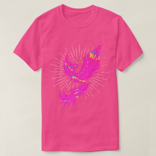 Farbenfrohe PhoenixFire BirdFantasy Phoenix T-Shirt (Design vorne)