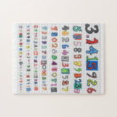 Farbenfrohe Pi Puzzle (Horizontal)