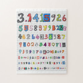 Farbenfrohe Pi Puzzle