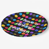 Farbenfrohe Pickleback mit lustigem Zitat Pappteller (Schrägansicht)