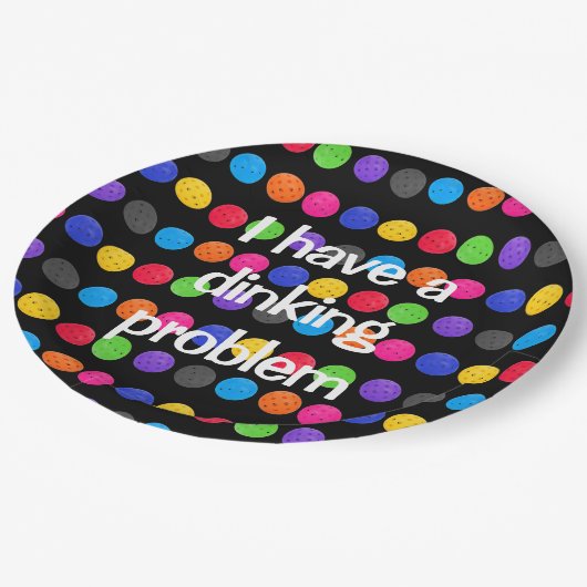 Farbenfrohe Pickleback mit lustigem Zitat Pappteller (Schrägansicht)