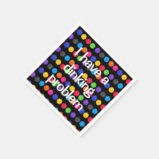 Farbenfrohe Pickleback mit lustigem Zitat Serviette (Ecke)