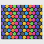 Farbenfrohe Pickleball Geschenkpapier (Flach)