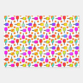 Farbenfrohe, pickleball Paddles, orange Pickleball Geschenkpapier Set (Vorderseite)