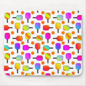 Farbenfrohe, pickleball Paddles, orange Pickleball Mousepad (Vorne)