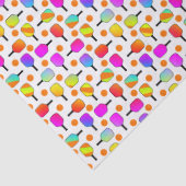 Farbenfrohe, pickleball Paddles, orange Pickleball Seidenpapier (Detail)