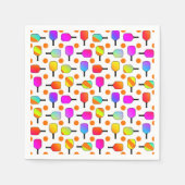 Farbenfrohe, pickleball Paddles, orange Pickleball Serviette (Vorderseite)