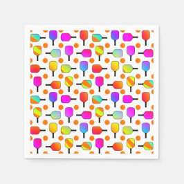 Farbenfrohe, pickleball Paddles, orange Pickleball Serviette