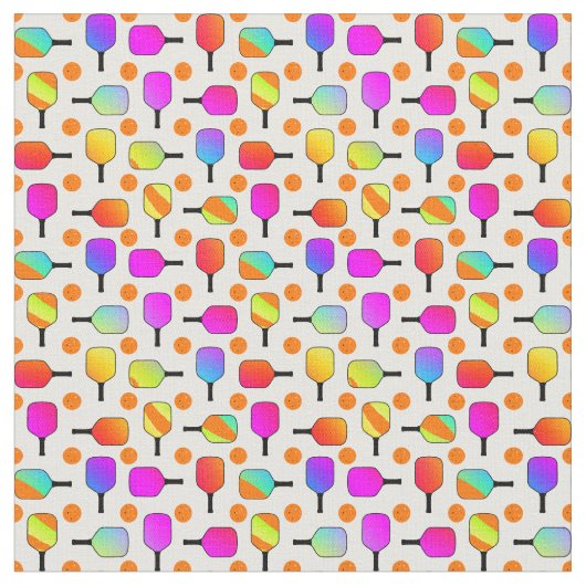 Farbenfrohe, pickleball Paddles, orange Pickleball Stoff (Nahaufnahme)