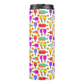 Farbenfrohe, pickleball Paddles, orange Pickleball Thermosbecher (Rückseite)