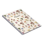 Farbenfrohe Pilzdoodle-Muster - individuell einste Notizblock (Rechte Seite)