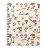 Farbenfrohe Pilzdoodle-Muster - individuell einste Notizblock (Vorderseite)