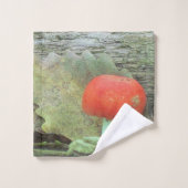 Farbenfrohe Pilze Badhandtuch Set (Waschlappen)