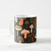 Farbenfrohe Pilze: Feenkollektion Kaffeetasse (Vorderseite Links)