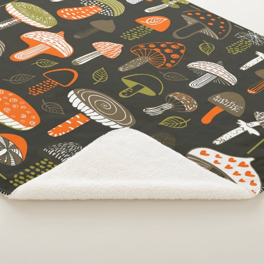 Farbenfrohe Pilze: Feenkollektion Sherpadecke (3/4)