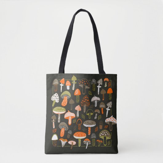 Farbenfrohe Pilze: Feenkollektion Tasche (Vorderseite)